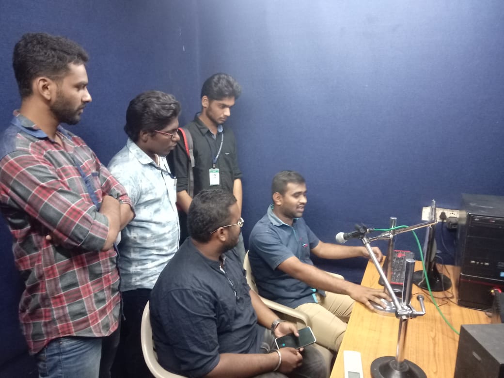 Madurai Agricultural college and Research Institute  students visited Pasumai CR 90.4 recording studio 05.12.2018